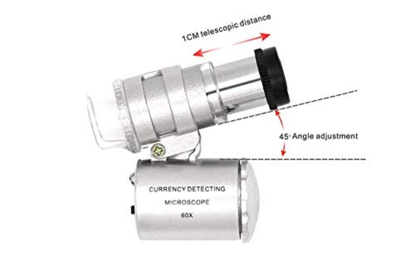 Non-Rechargeable Diamond Tester Pen: 60X Magnifier & USB Power for Quick Testing
