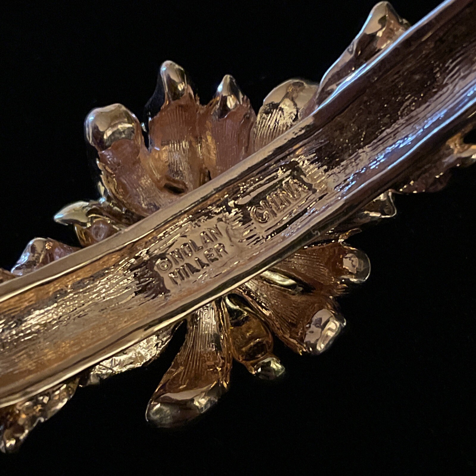 Nolan Miller Parc de Bagatelle Rose Gold Rhinestone Flower Bracelet