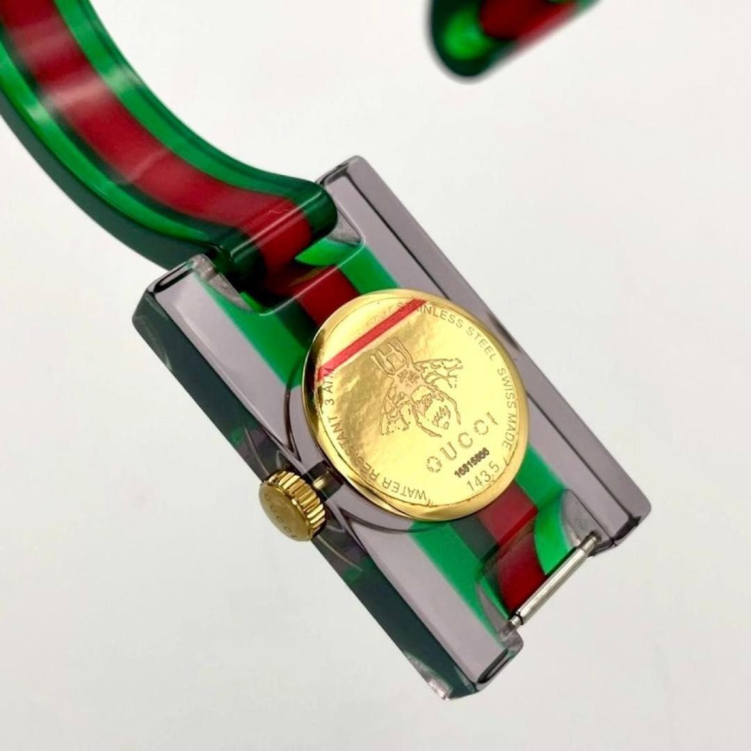 890 Rare new battery GUCCI 143.5 Sherry Line wristwatch bangle