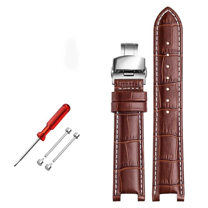 Watch Strap Fit for Gc 22x13mm 20x11mm Notched Wristwatches Band