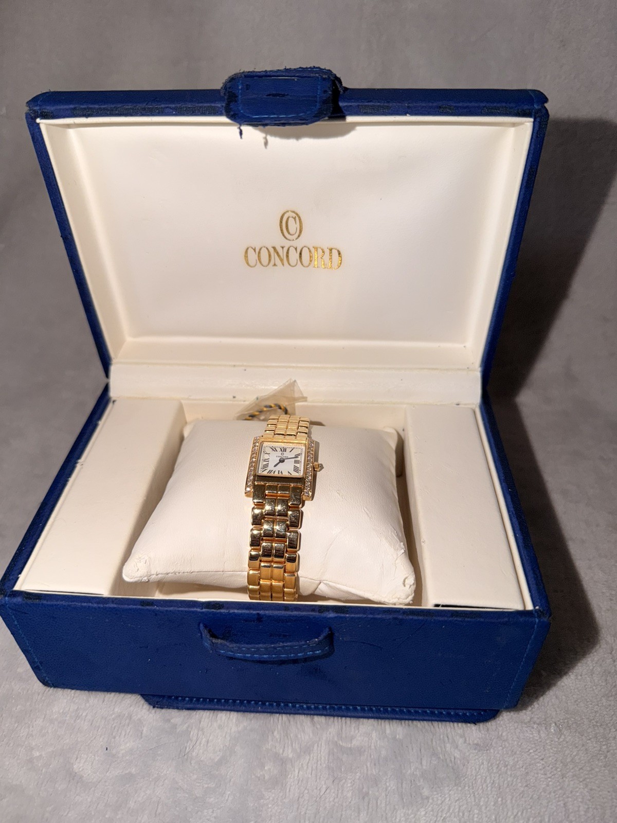 New 14k Concord La Tour Diamonds Ladies Watch approx. 6″ Wrist 22mm w papers
