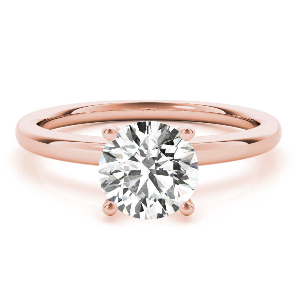 2.00 Carat Forever One Moissanite Solitaire Ring 14k Gold Charles & Colvard