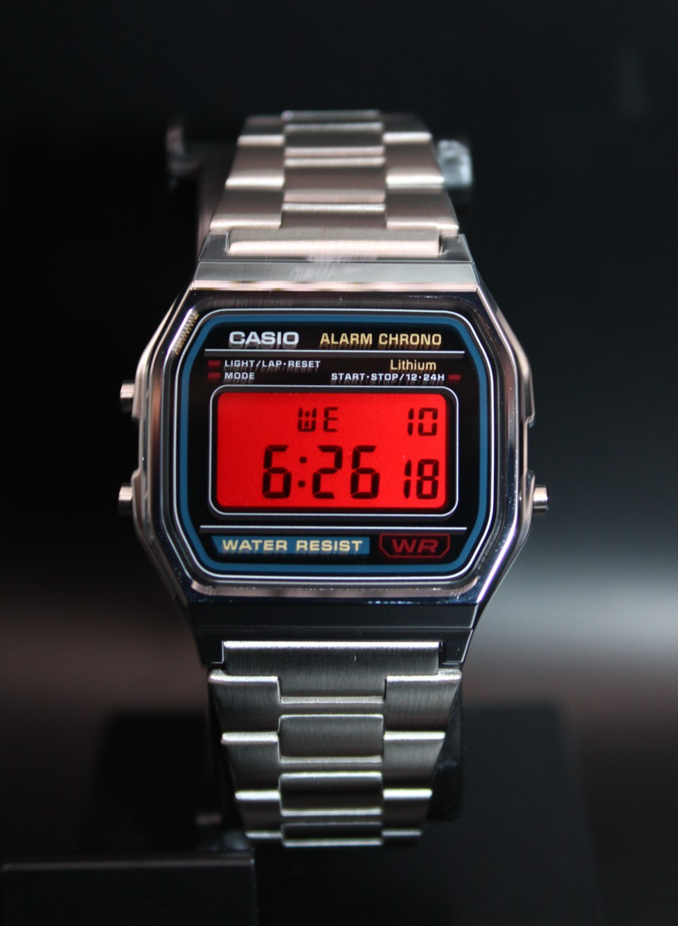 Custom Casio A158W – Red Dial Brand New