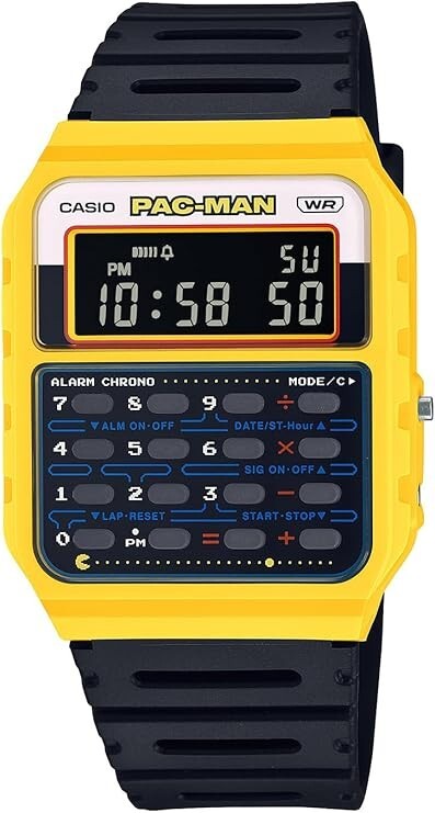 Casio Classic CA-53WPC-1BJR Men’s Watch PAC-MAN Collaboration Model Yellow