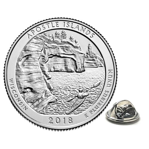 Lapel Pin Apostle Islands National Lakeshore Park Coin Pin Uncirculated 2018