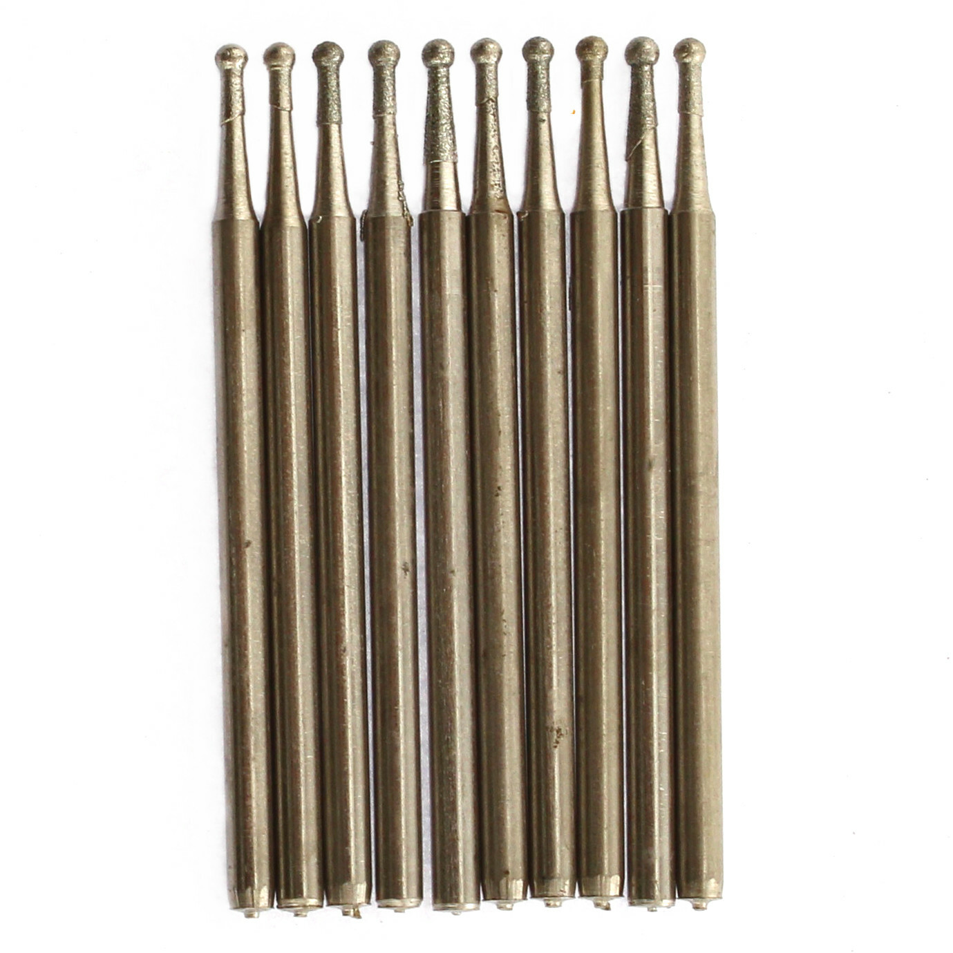 30Pcs Ball Head 0.8/1.0/1.5mm Diamond Grinding Bits Coated Carving Burrs Tools