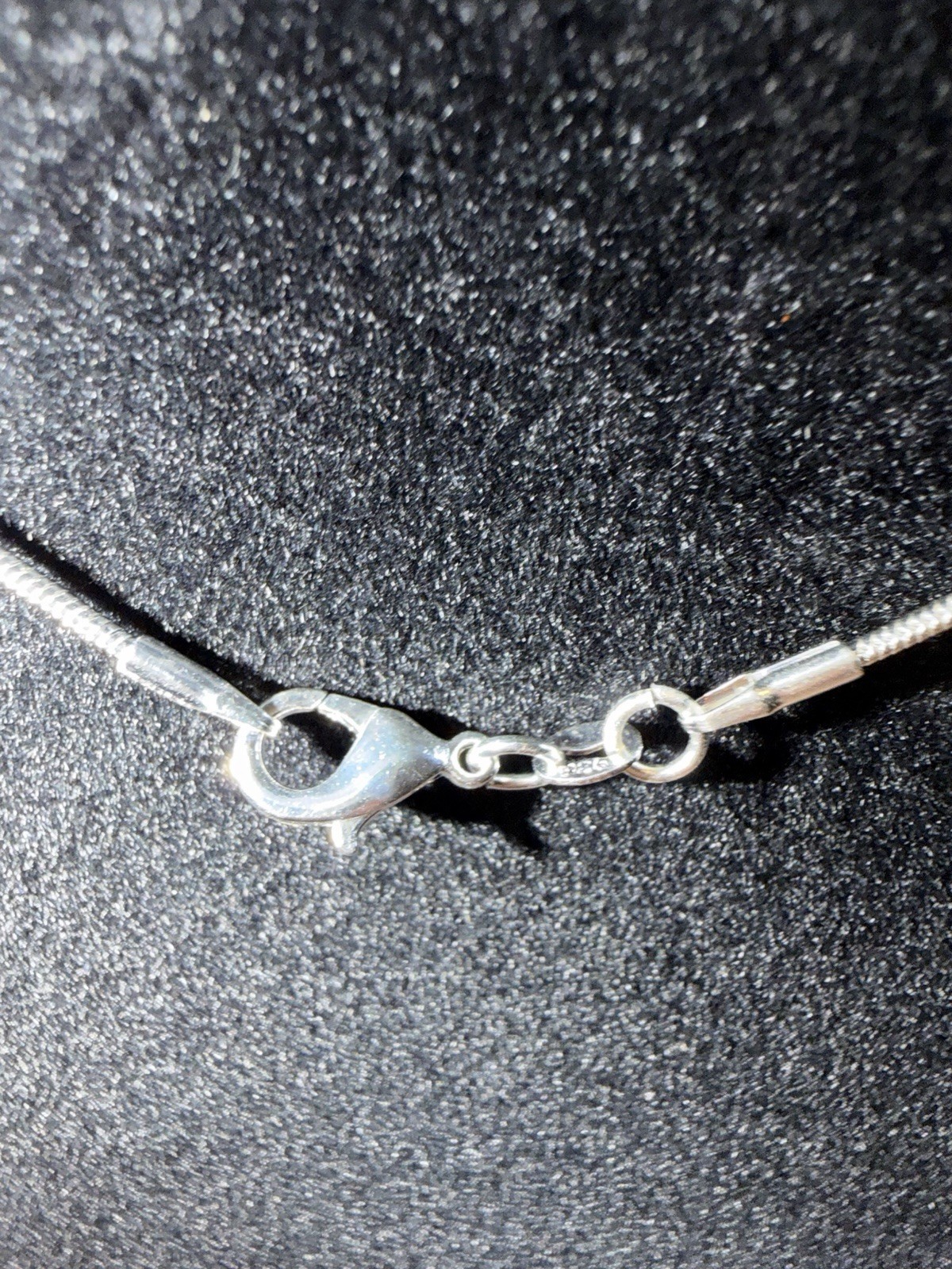 925 sterling silver Yellow Crystal Triangle Pendant Necklace Snake Chain Lobster