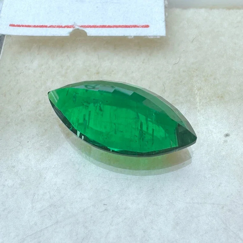 AGL Marquise Cut Lab Grown Colombia Emerald 0.42-4.2CT Gemstones for DIY Jewelry