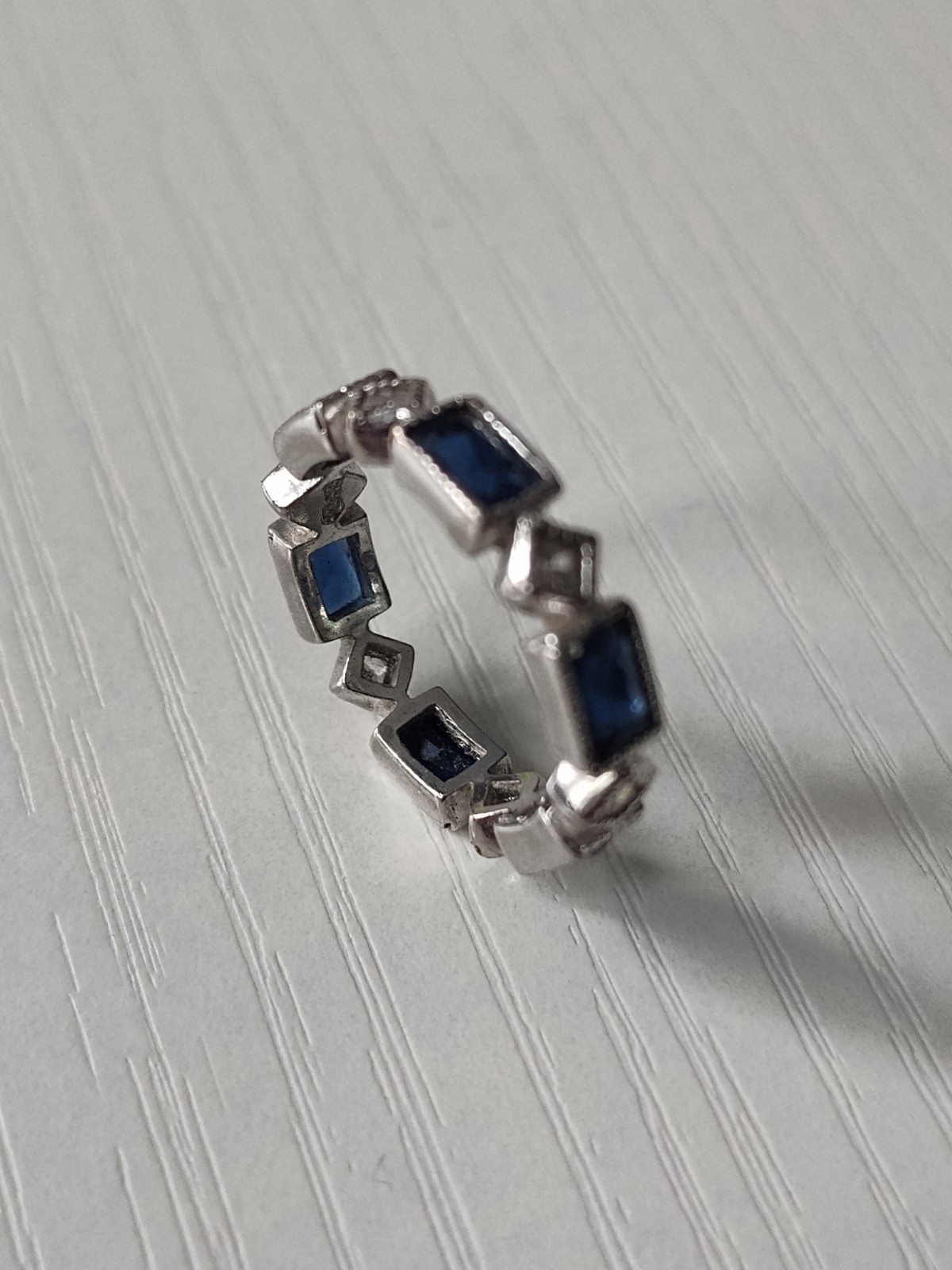 .925 Solid Silver Size 6 Cocktail Ring New