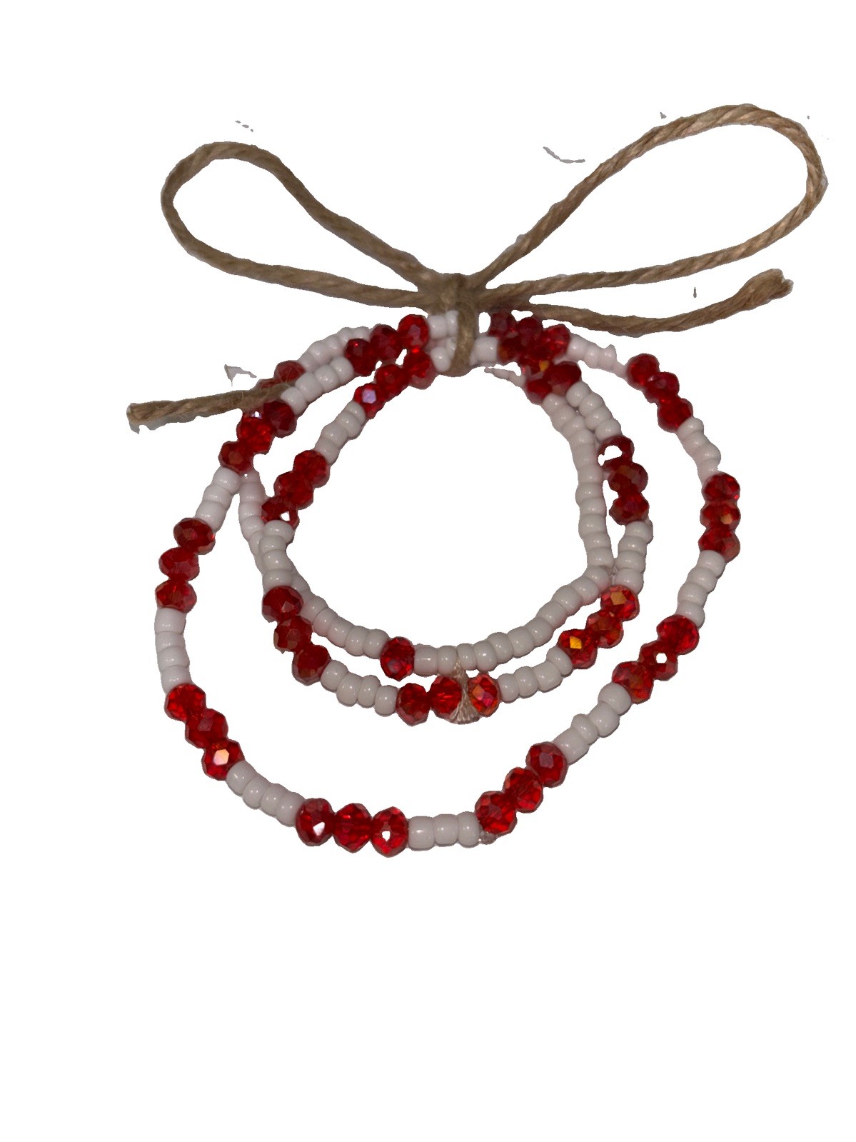 2 Wrist Bracelets and 1 Ankle Bracelet- 3 Piece Sets Handmade