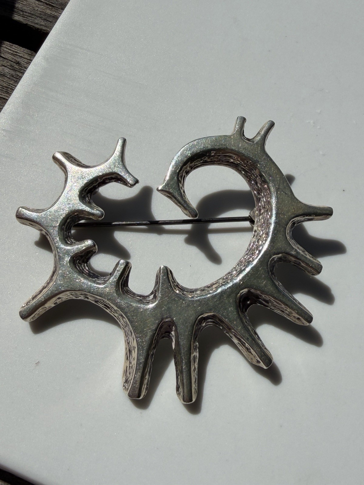 Studio Else & Paul sterling silver Pendant Brooch Norway Norwegian vtg 896