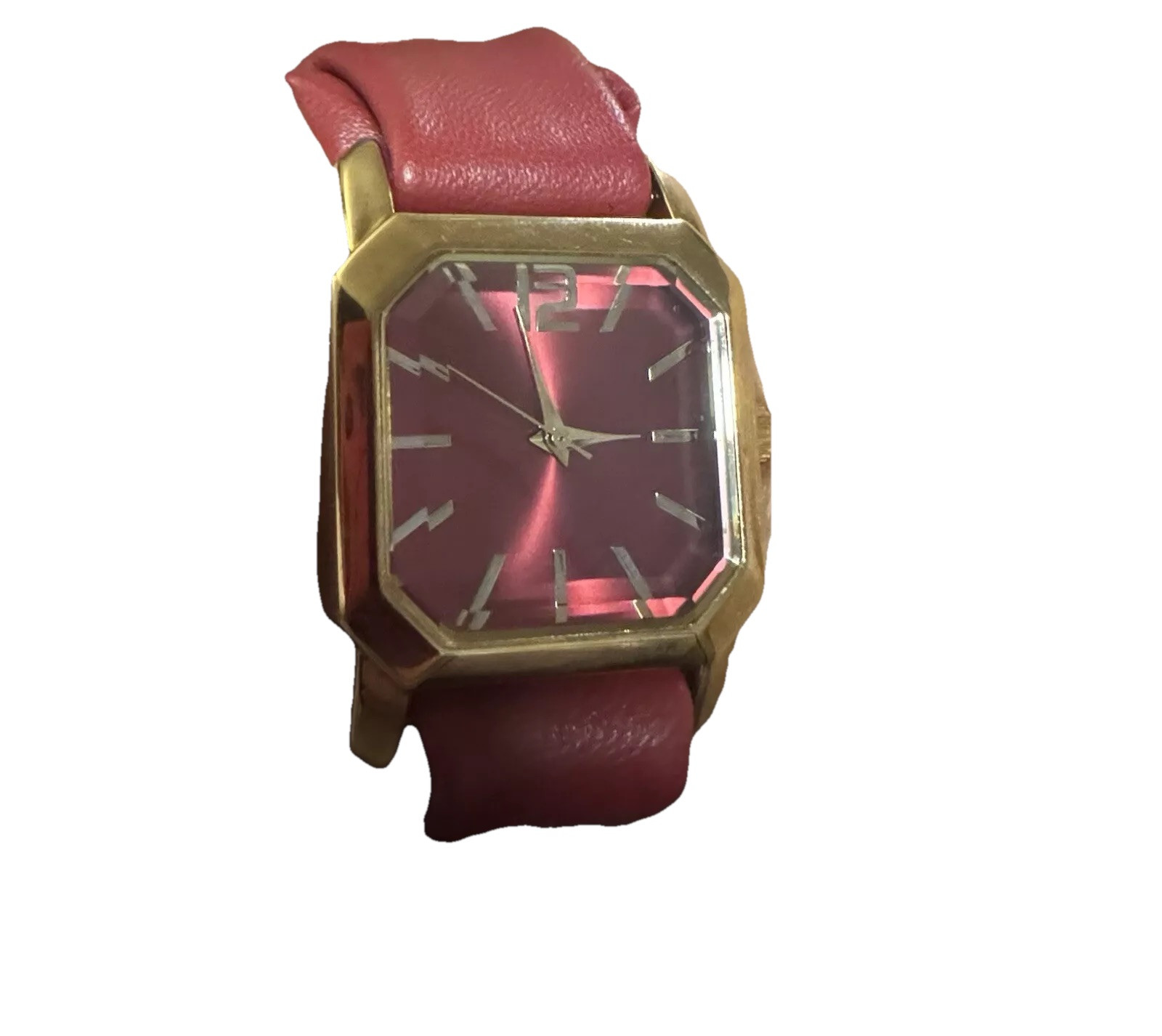 Joan Rivers Red Watch Gold Tone Vintage Retro V377 needs battery