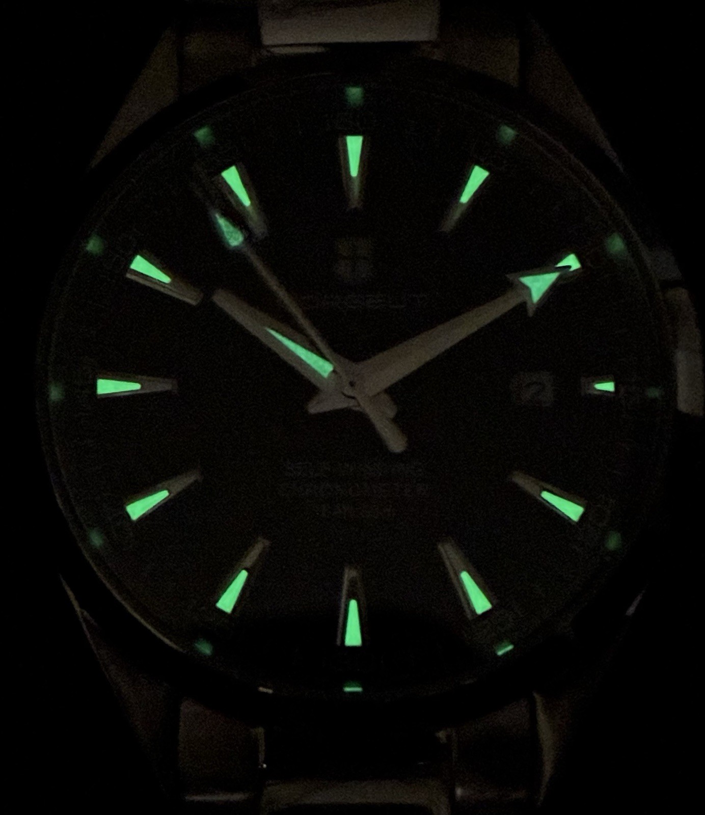 CORGEUT AUTOMATIC SAPPHIRE 41MM BLACK TEAKED DIAL OCEANMASTER STAINLESS STEEL
