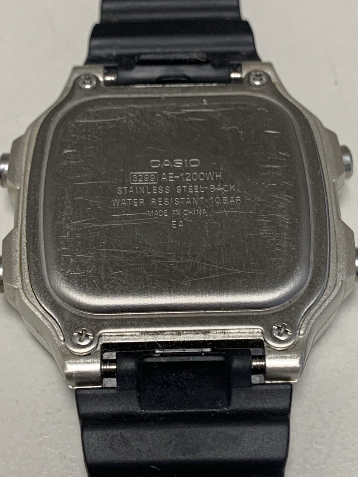 Casio World Time AE1200 Royale Silver Case Black Band