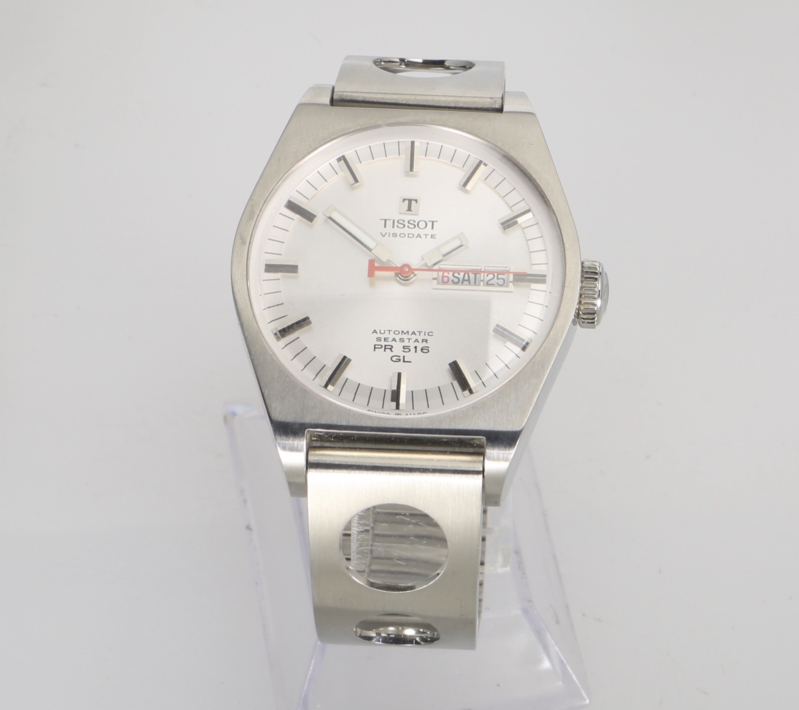 TISSOT HERITAGE AUTOMATIC PR516 GL SEASTAR BLACK DIAL W/ BOX & ALL BOOKLETS