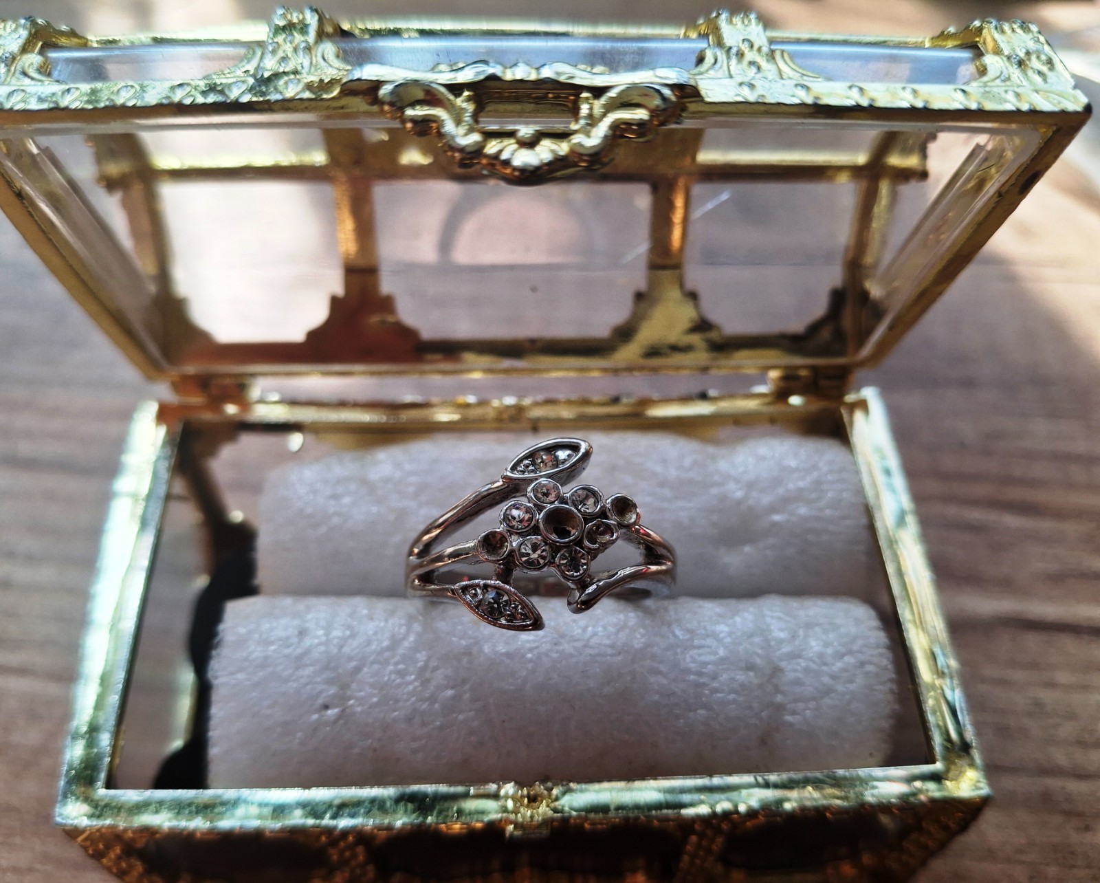 Vintage USSR RING with natural stone size 9(19)