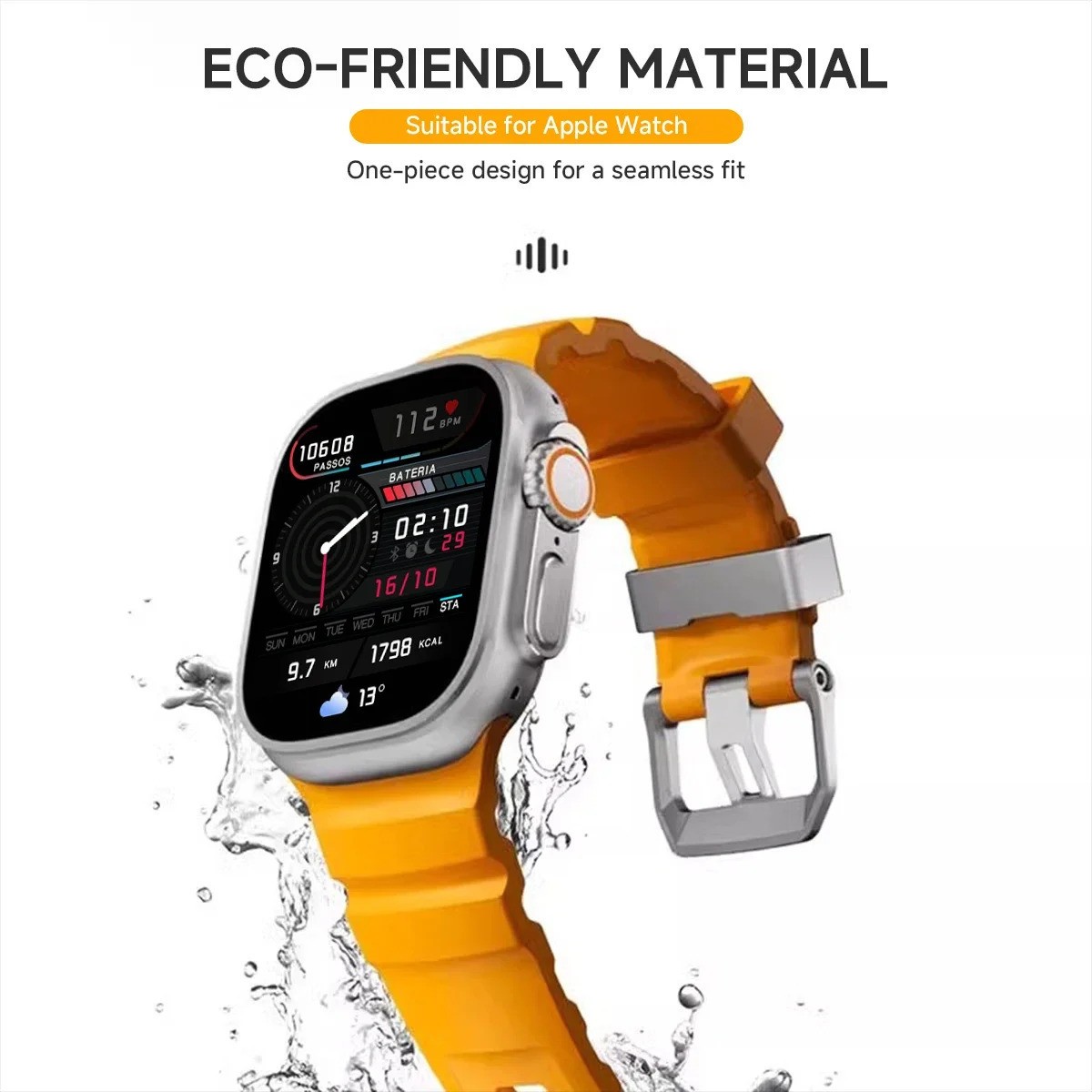Silicone Sport Band for Apple Watch SE Series 11 10 9 8 7 6 5 4 Ultra 2/3 38-49m