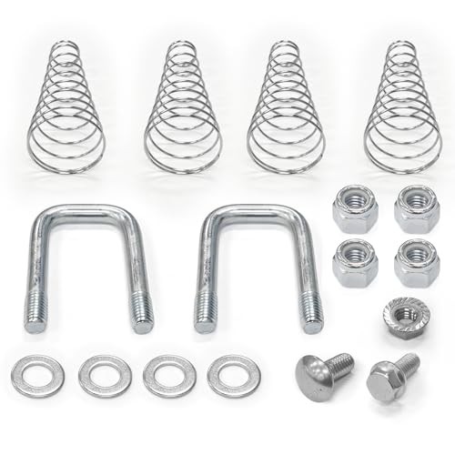 1900-2-1600 Replacement Safety Chain U-Bolt Kit Fit for B&W Gooseneck Hitchb