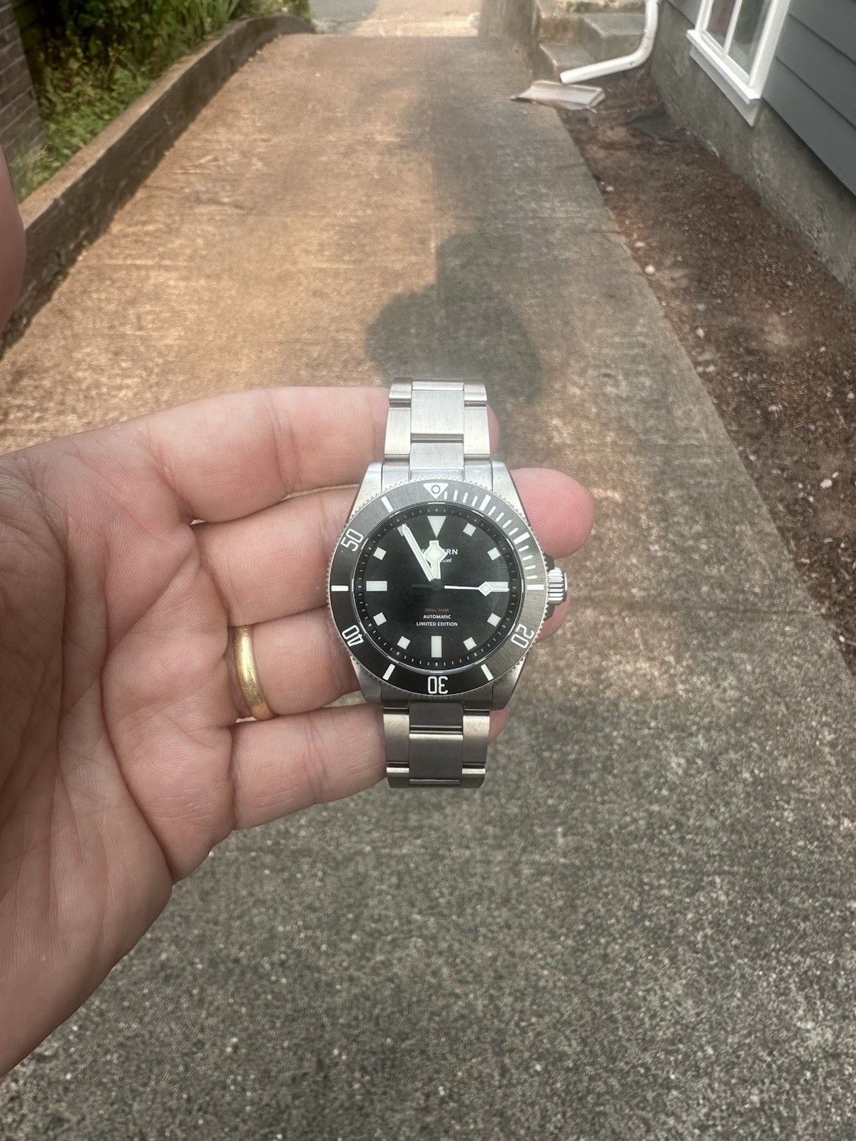 Seestern S430 (P39)Titanium Black Bezel Pro Diver Mens Seiko NH38 Automatic 39mm