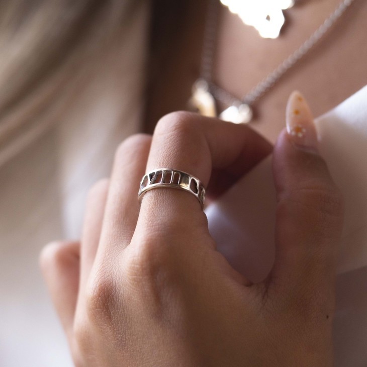 Roman Numeral Ring personalized custom gift handmade