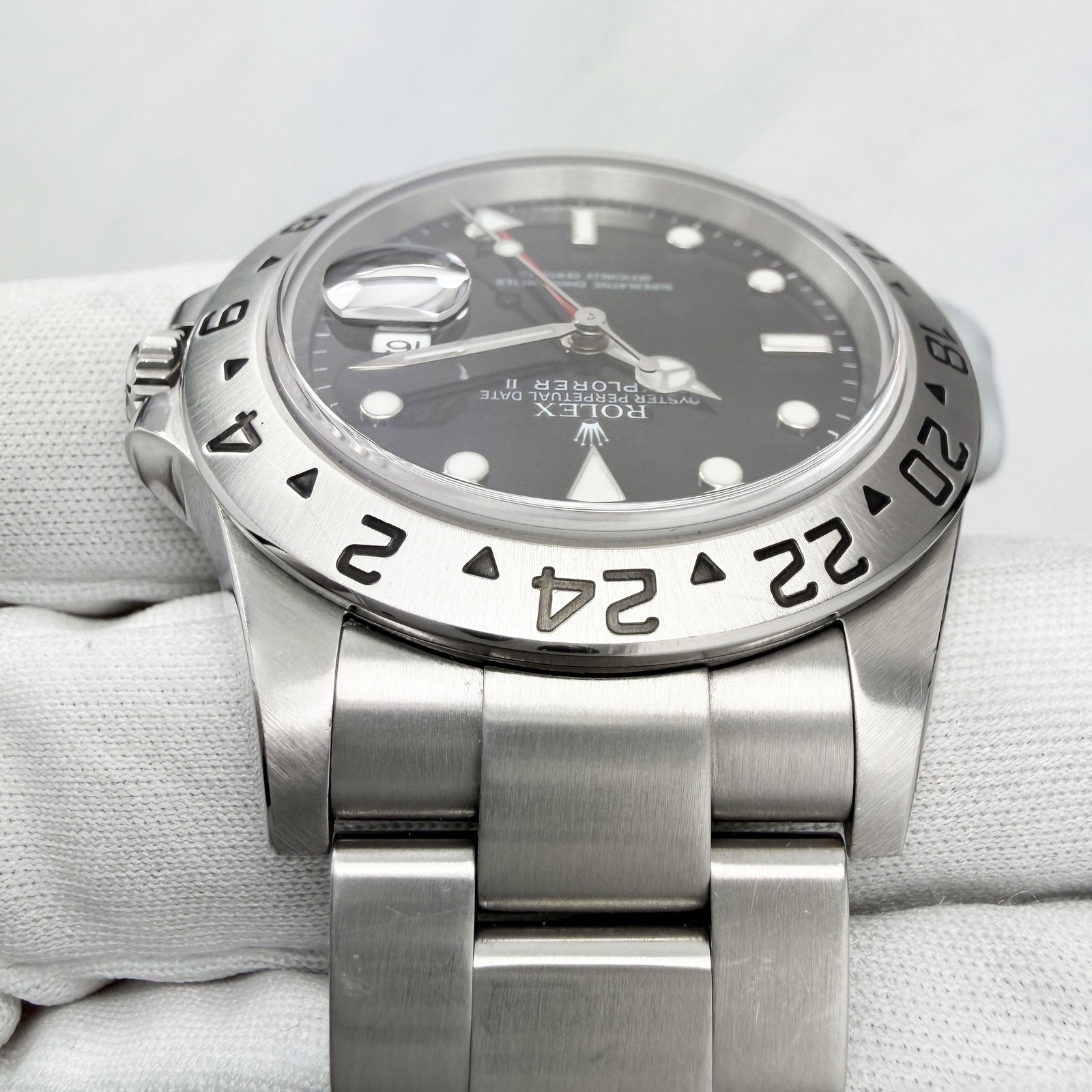 2007 Rolex Explorer II 16570 40MM Black Dial Steel Box Paper Z-Serial