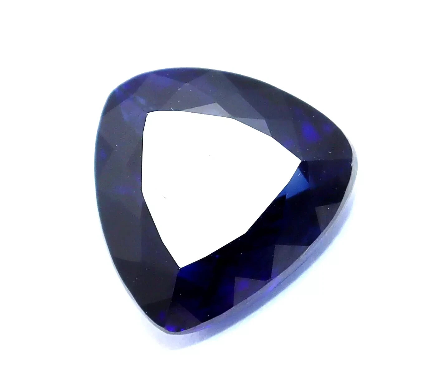 Natural Certified 10.20 Ct Ceylon Trillion Cut Blue Sapphire Loose Gemstone