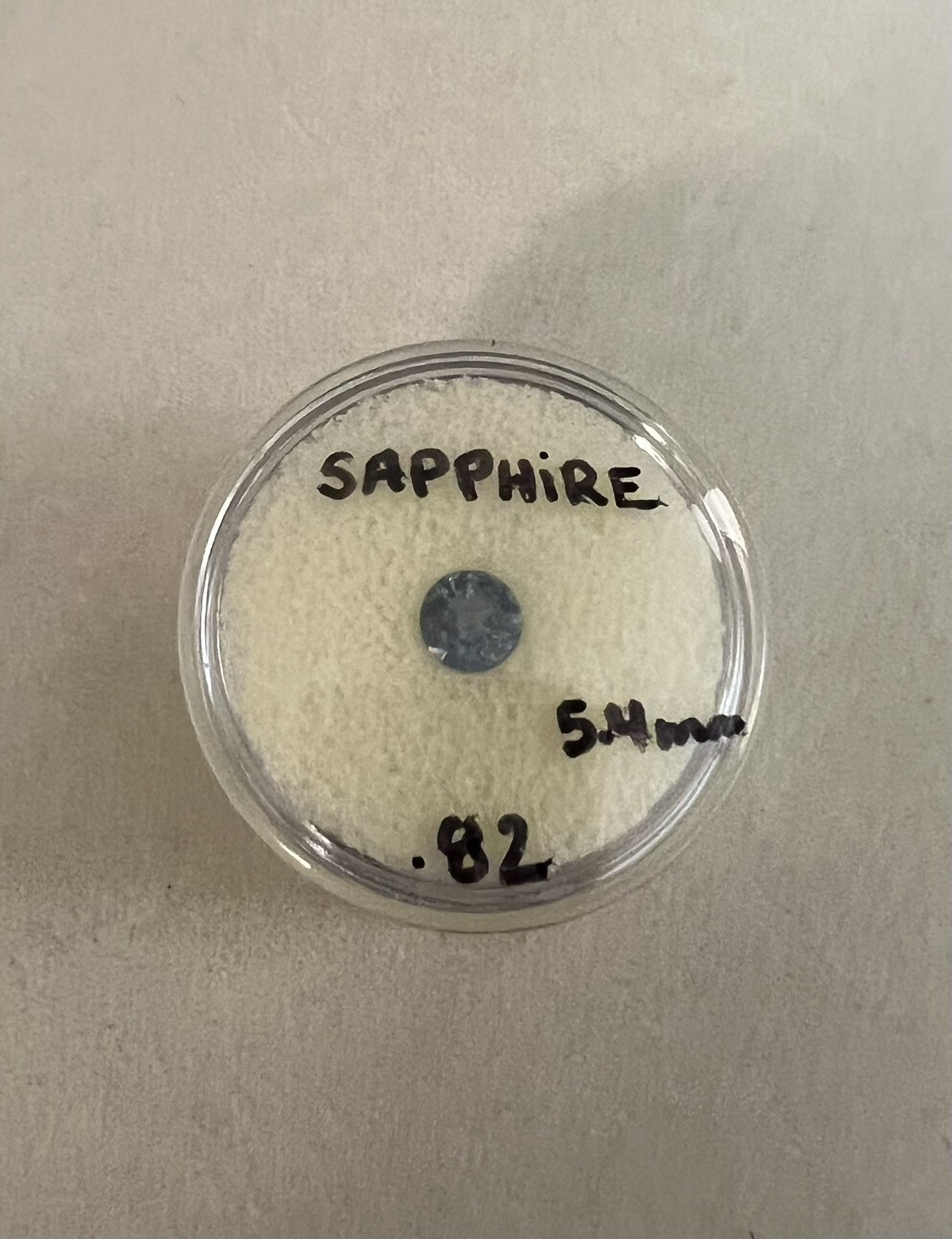 Blue Sapphire Gemstone 0.82ct 54mm Round Loose Stone