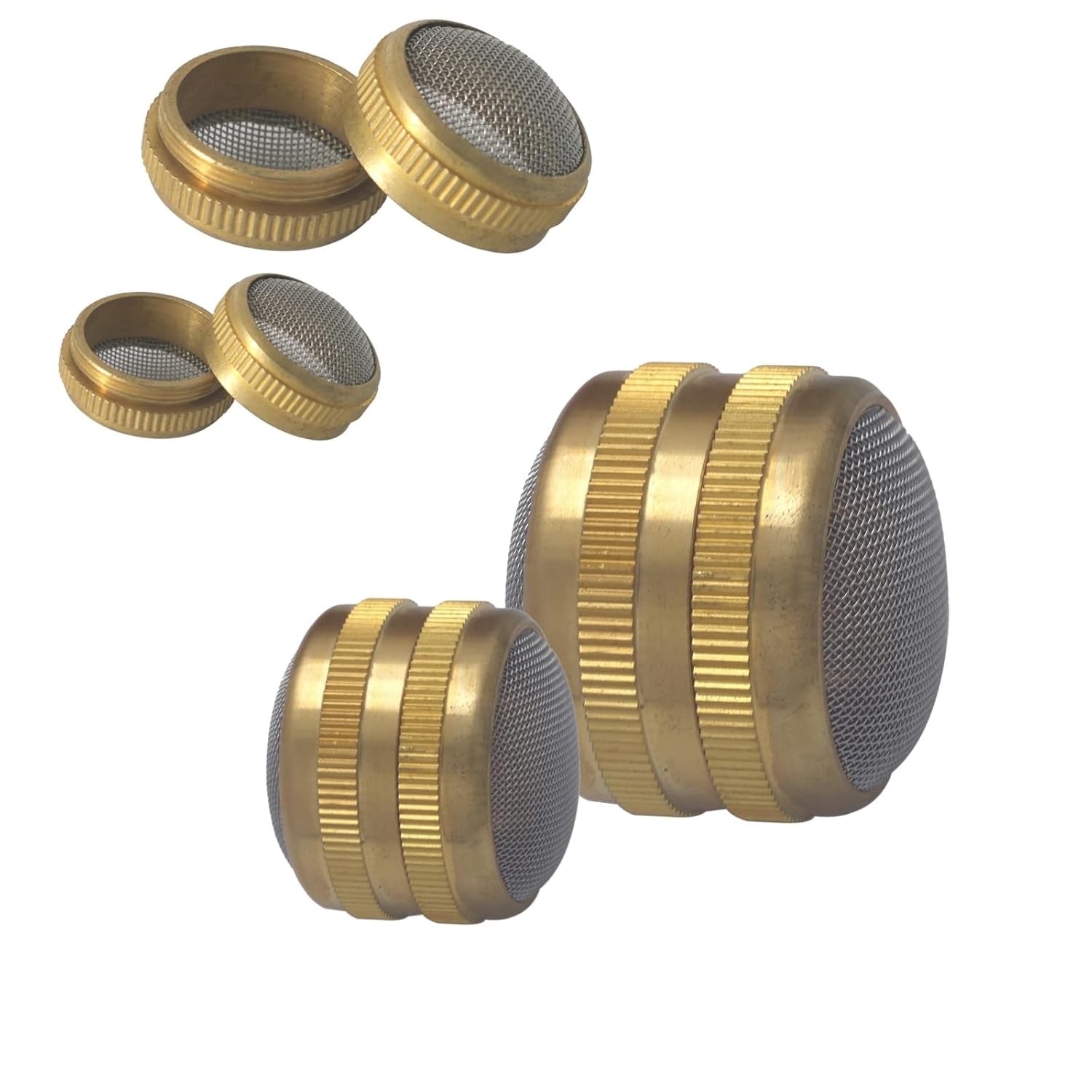 Brass Ultrasonic Cleaner Basket Set 2 Stainless Steel Mesh Cleaning Baskets