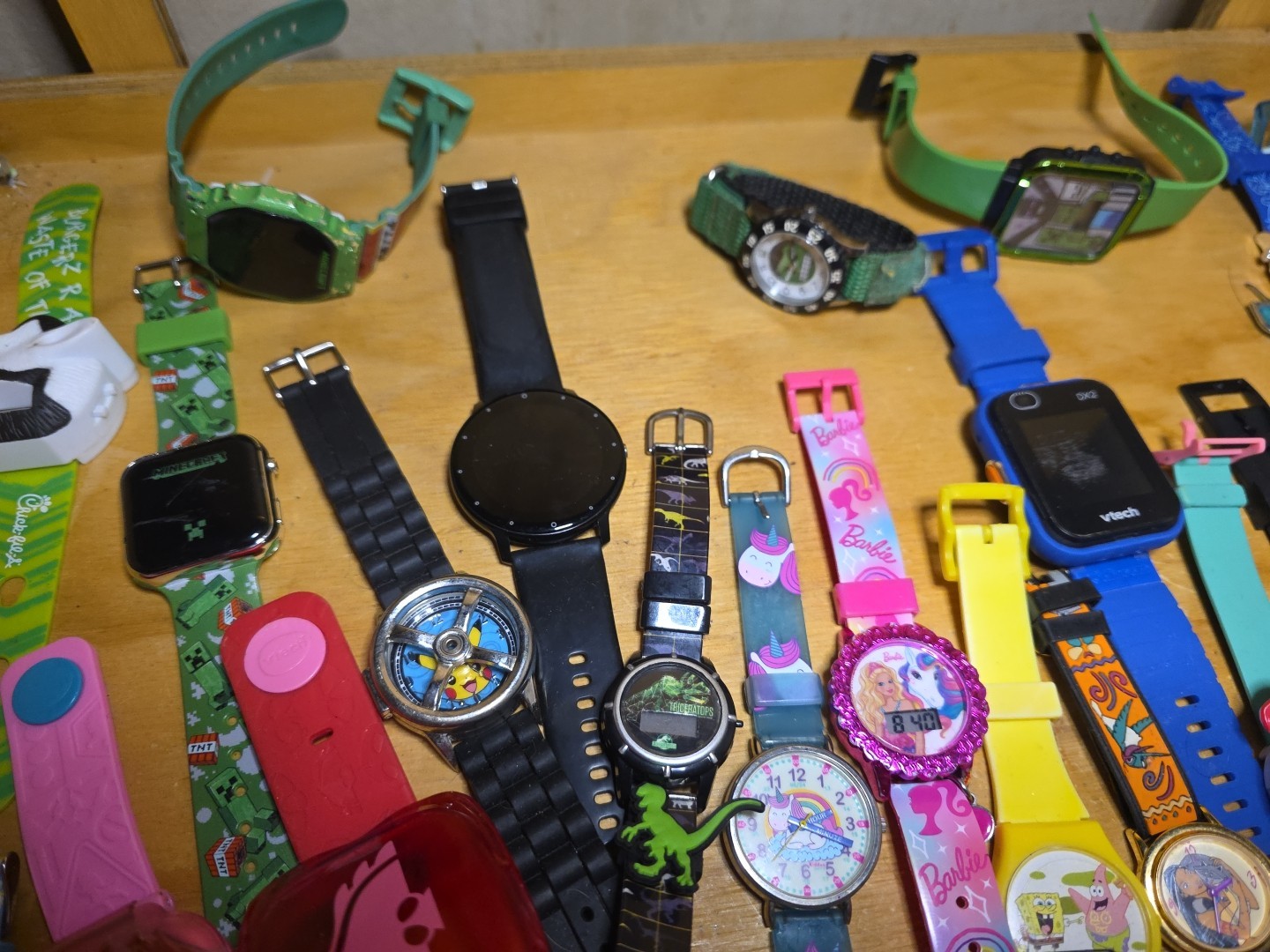 Vintage Kids Watch Lot Of 24 Watches Smart Disney Minecraft Pokémon Not Tested