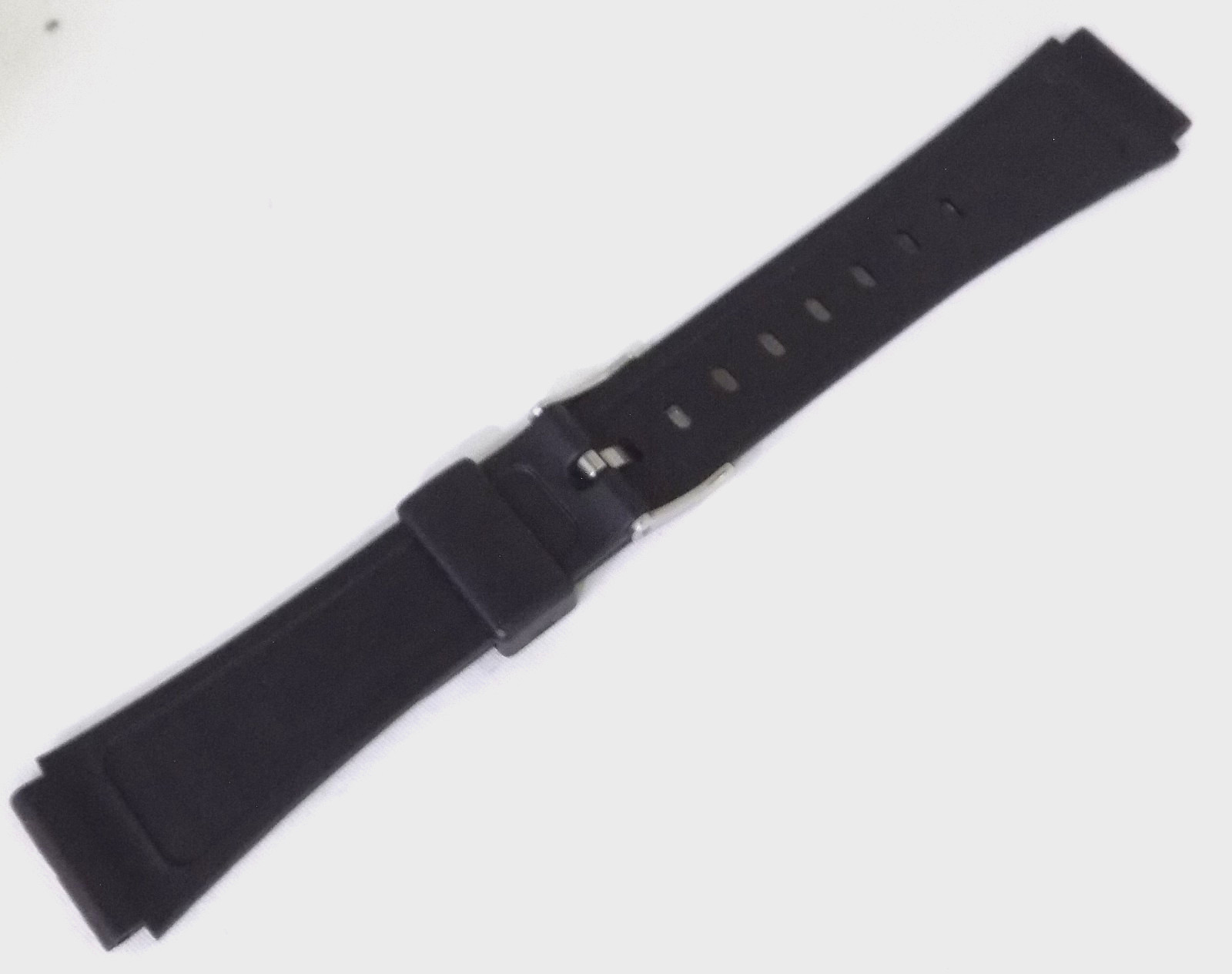7 5/8″ 194mm Long Thin Lightweight Mens Timex 18mm Black Rubber Sport Watch Band
