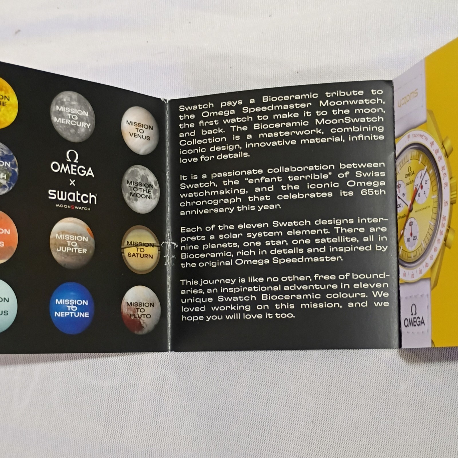 Swatch x Omega MoonSwatch Mission to Mercury 42mm Quartz Chrono w/ Box