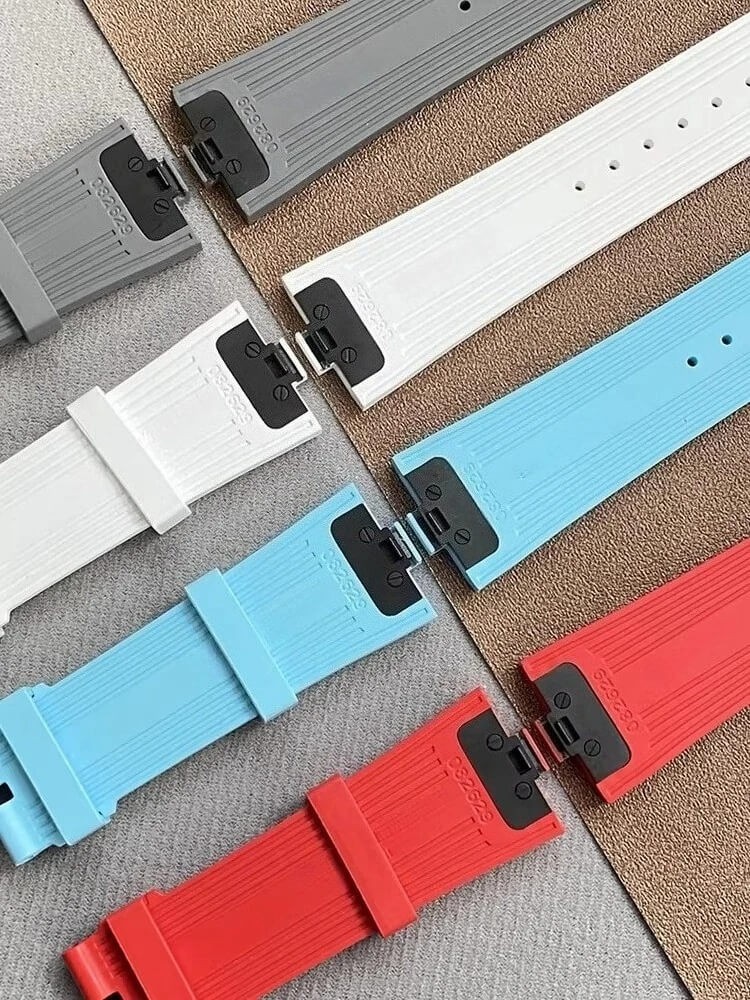 FKM Rubber Strap Easy Change Watch Band Fits VC Overseas 4500V 5500V 7900V