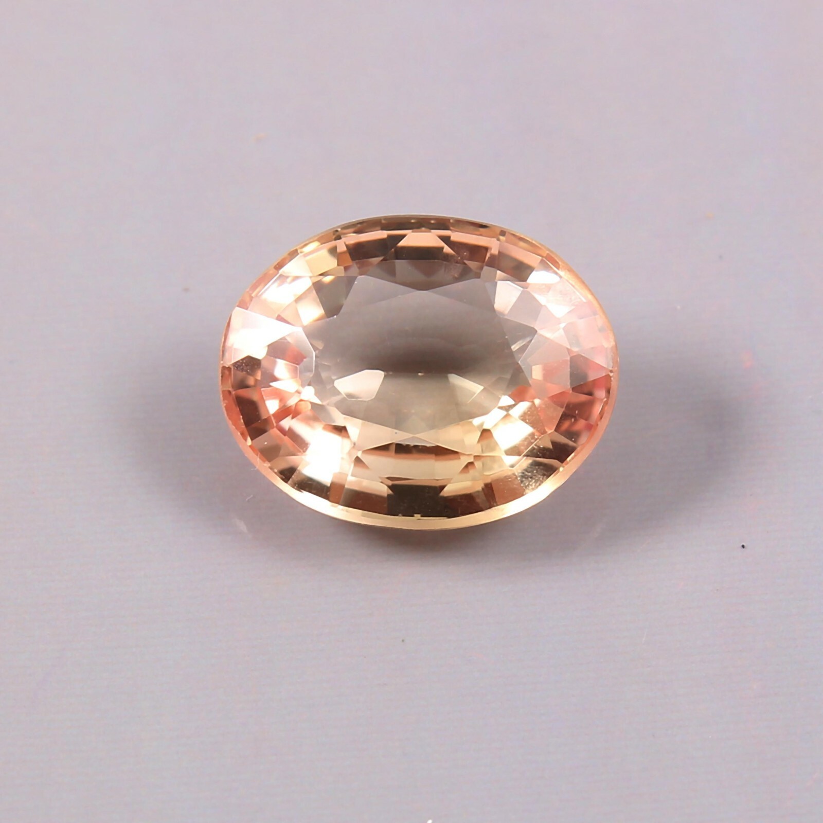 AAA Grade Natural Ceylon Padparadscha Sapphire Oval Cut Loose Gemstone 4.85 Ct