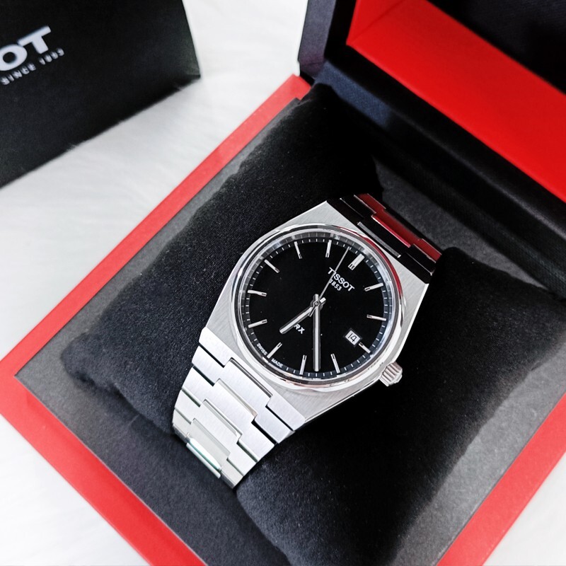 Men Tissot Classic PRX/316L Black Stainless Steel 40mm Watch T137.410.11.051.00