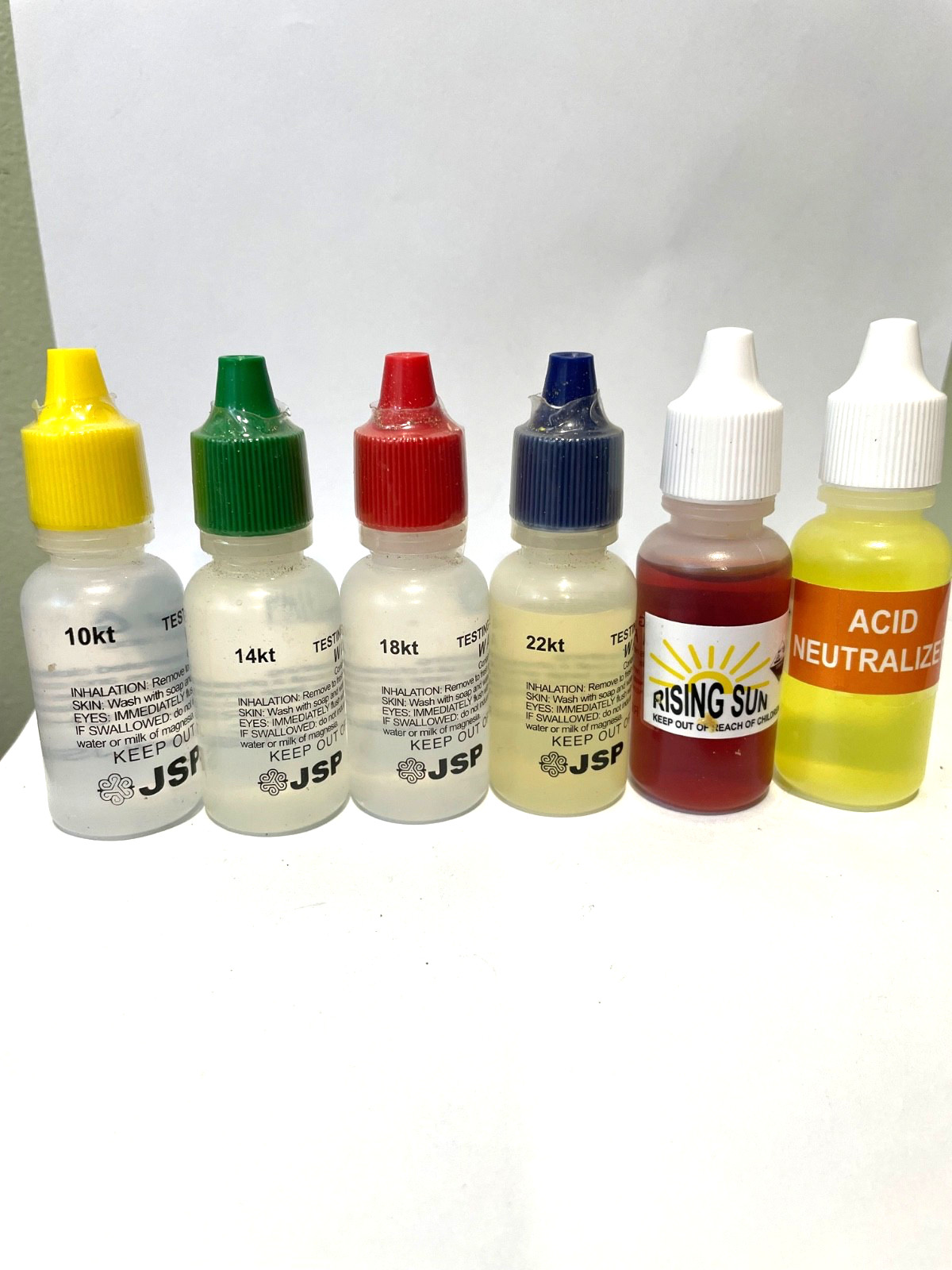 JSP Gold Silver Jewelry Testing Acid 10K 14K 18K 22K 24K PLATINUM RSPM-GTE