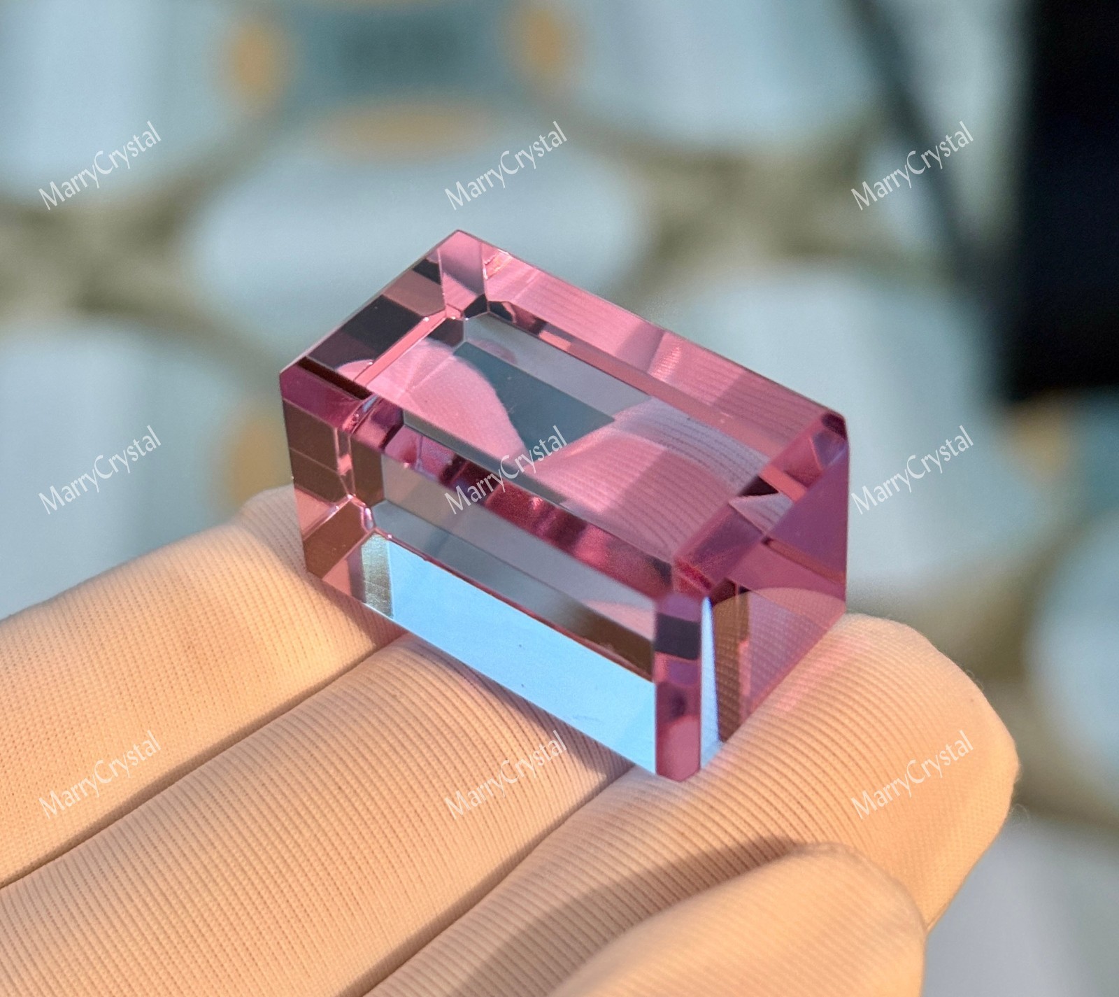 80 Ct 3-Color Change Glass Cube, Purple Blue Grape Juice Loose Gemstone