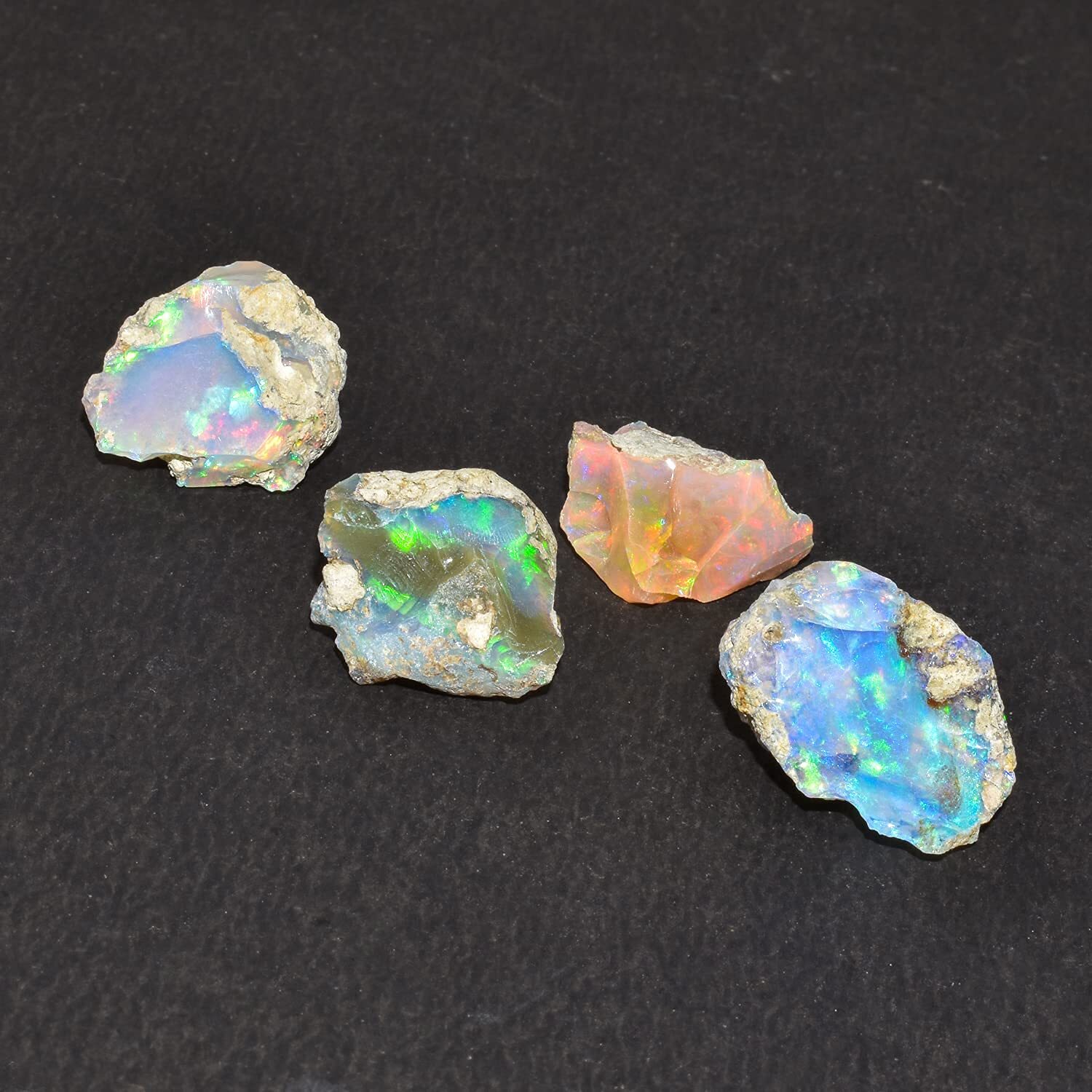 Ethiopian Opal Raw Lot, Fire Play Opal, Opal Supply, Jewelry Making Stones -00