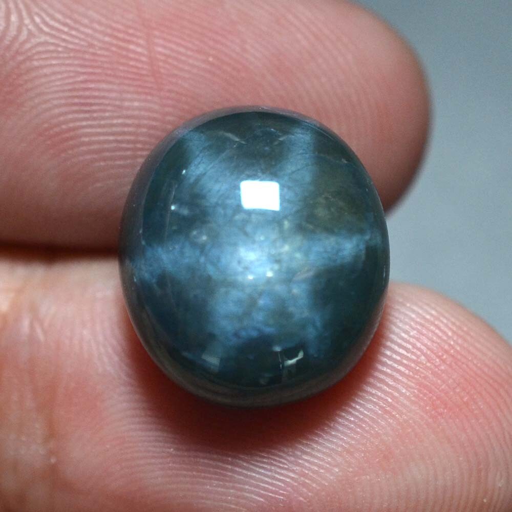 20.30 Ct 15.7×13.7 MM Natural Blue Star Sapphire 6 Rays Cabochon Jewelry NBS9196