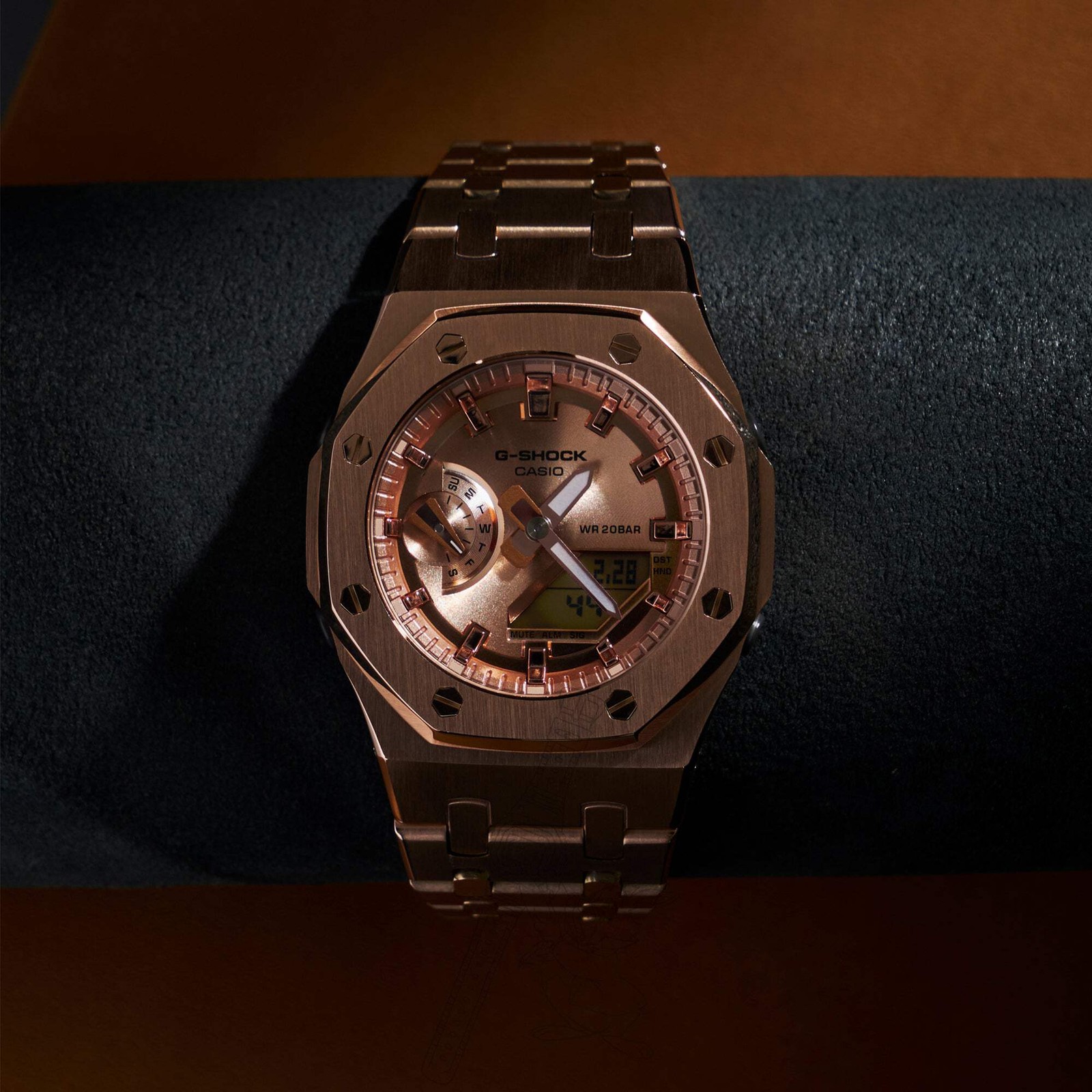 Casio GMA-S2100 G-Shock Watch – Rose Gold w/ Bracelet Mod – Mid-Size