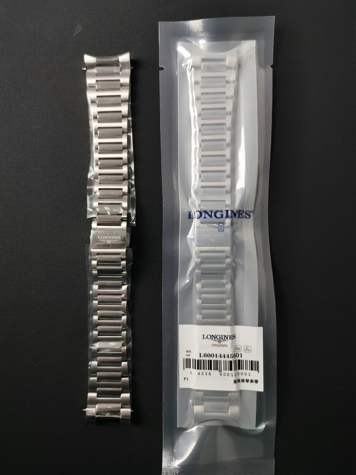 Original Stainless Steel Bracelet LONGINES L3.830.4 21mm