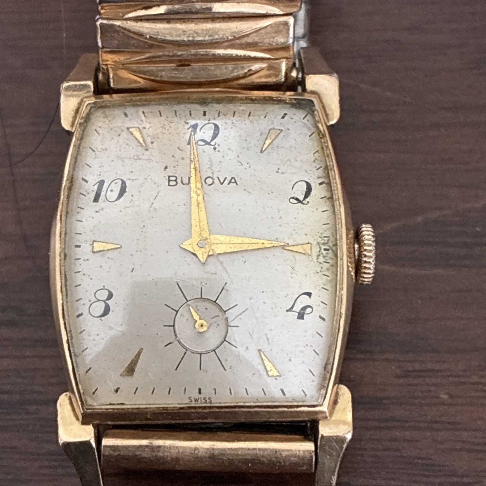 Vintage 1952 Men’s BULOVA Ambassador Gold Tone Mechanical Watch Untested