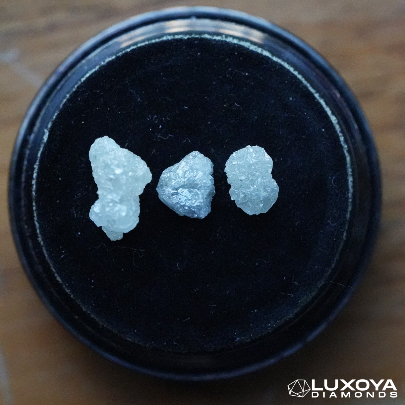 Silver Natural Loose 3 pcs 1.00 Carat Diamond White Rough Uncut Raw Diamond