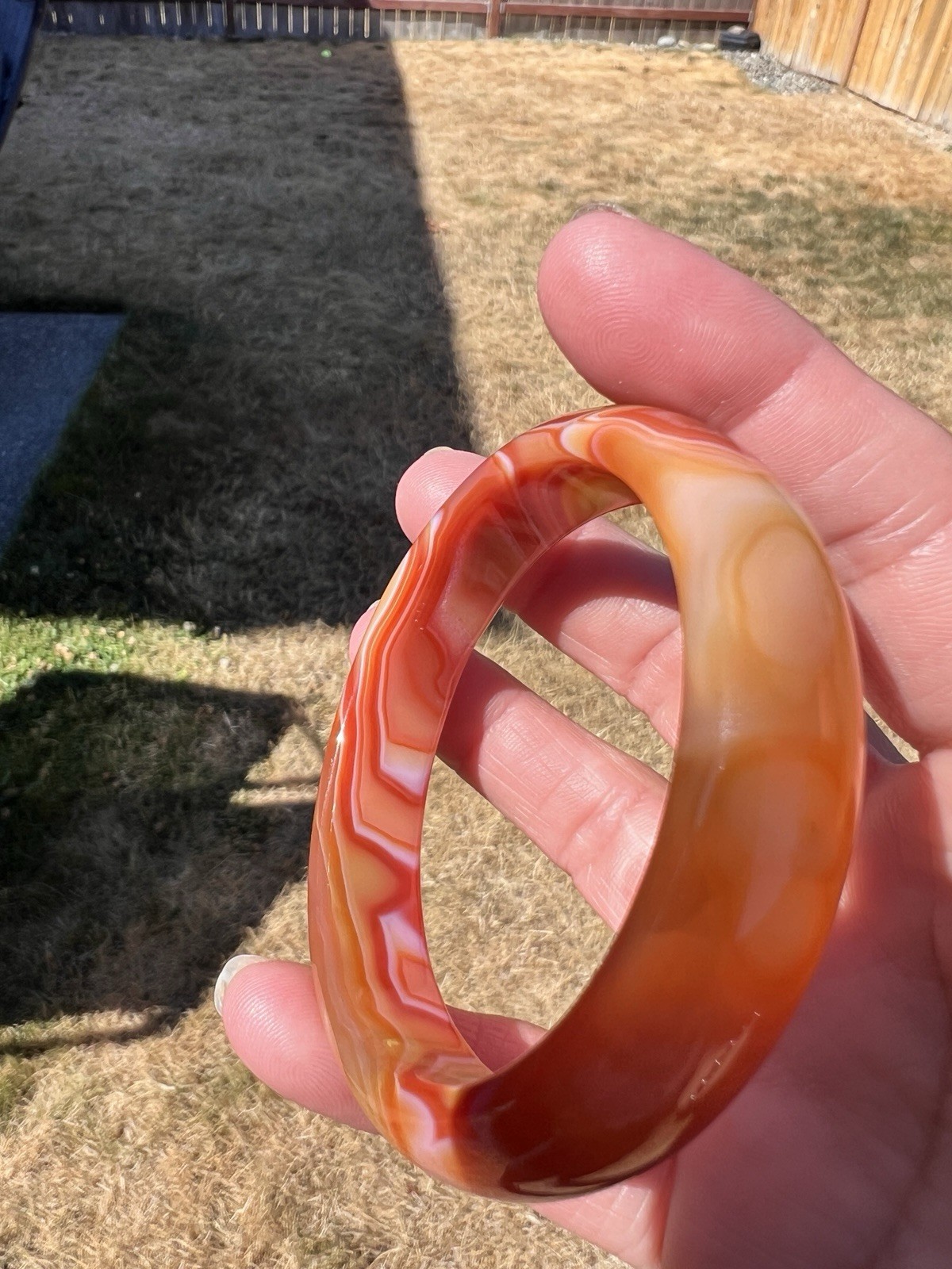 Carnelian Bangle – Inner Diameter 56mm – See pics for more details