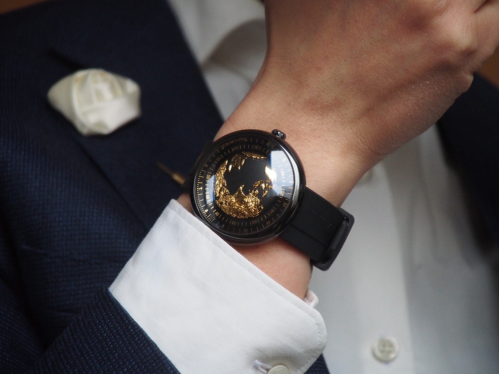 CIGA design Blue Planet Gilded Age Gold Plated Dial GPHG Award, EU Warehouse