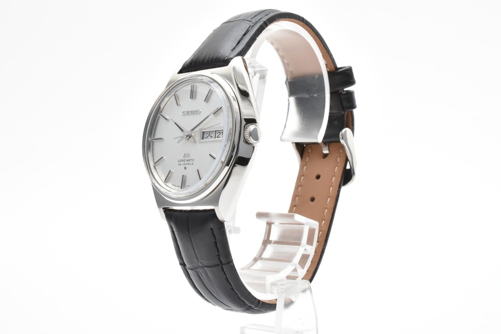 Serviced Vintage [MINT] SEIKO 5606-7010 Lord Matic Automatic Silver Dial JAPAN