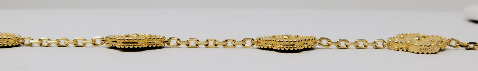 VCA Van Cleef & Arpels 5 Motif Yellow Gold Alhambra Bracelet 7.25″ B9466