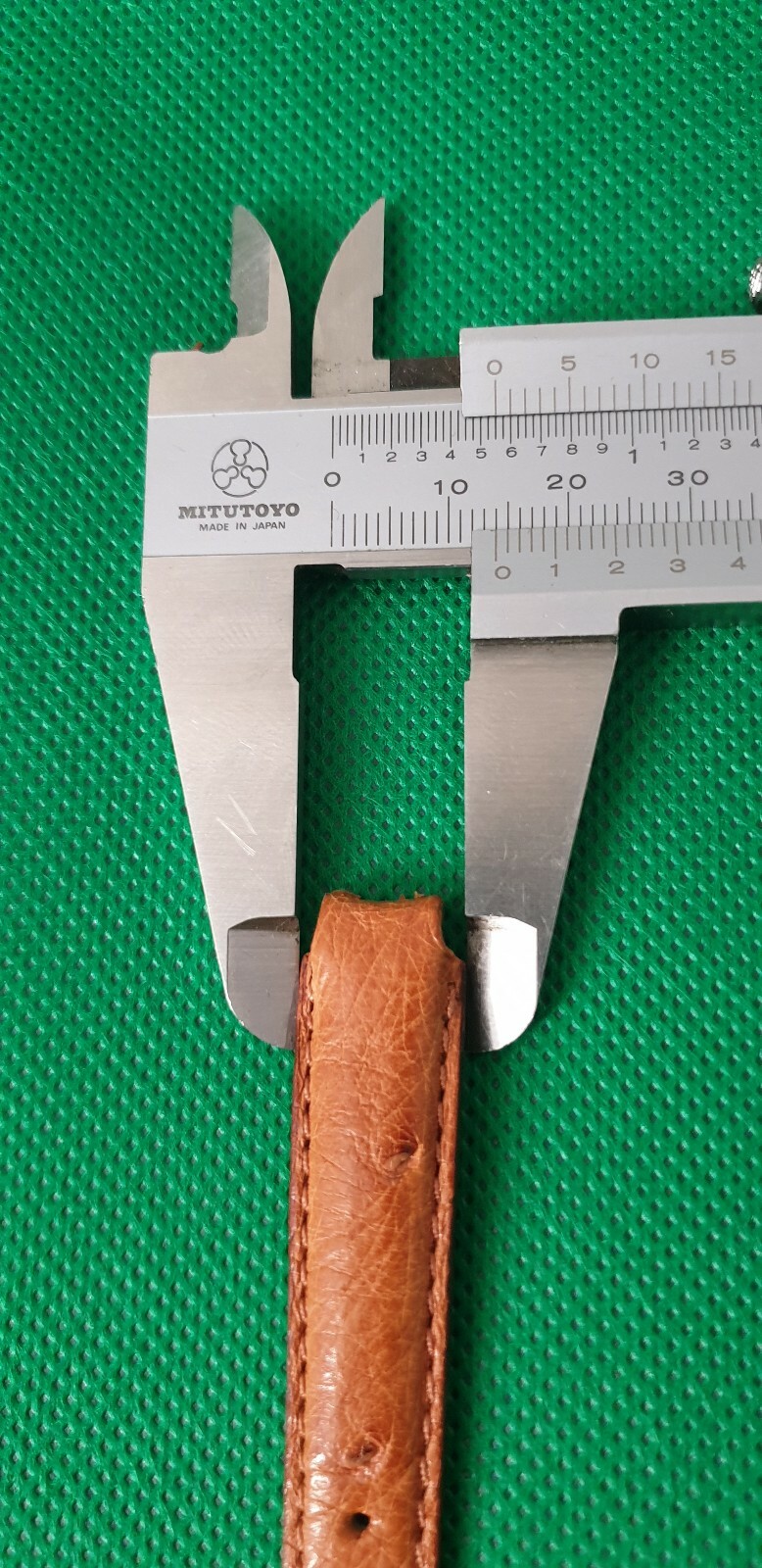 Genuine Longines Ostrich 14mm Watch Strap, Without Buckle.