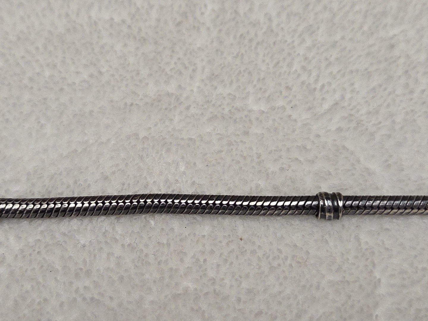 Pandora Silver Snake Chain Classic All Occasion Jewelry Bangle Bracelet (B)