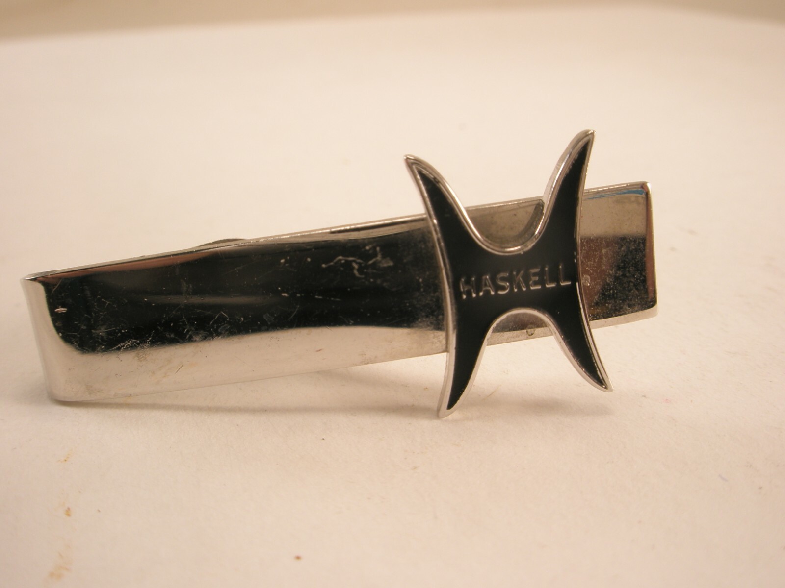 Haskell H Logo Vintage Advertising Tie Bar Clip products corporation employee
