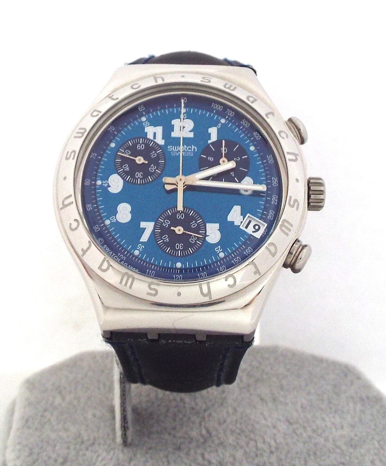 Swatch – Secret Agent – Irony Chrono – YCS401 – Vintage Mens Watch ~#6713